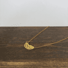 Håndskåret vandmelon halskæde i messing fra Palæstina