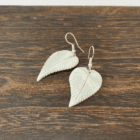 Håndlavede øreringe i perlemor fra Palæstina