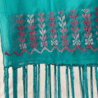 Håndbroderet chiffon tørklæde fra Betlehem | Blå Håndbroderet chiffon tørklæde fra Betlehem | Blå