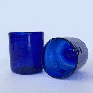 Mundblæst vandglas fra Al-Khalil / Hebron | Blå Mundblæst vandglas fra Al-Khalil / Hebron | Blå