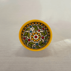 Lille Keramikskål fra Al-Khalil / Hebron | Gul
