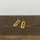 Øreringe | I ♥ Palestine Map | Messing Øreringe | I ♥ Palestine Map | Messing