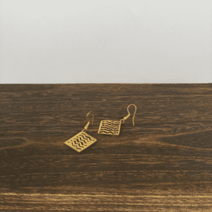 Øreringe | Kufiya bølgemønster | Messing