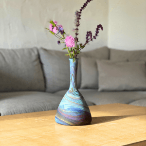 Mundblæst Phoenician glas vase fra Al-Khalil / Hebron | Aflang