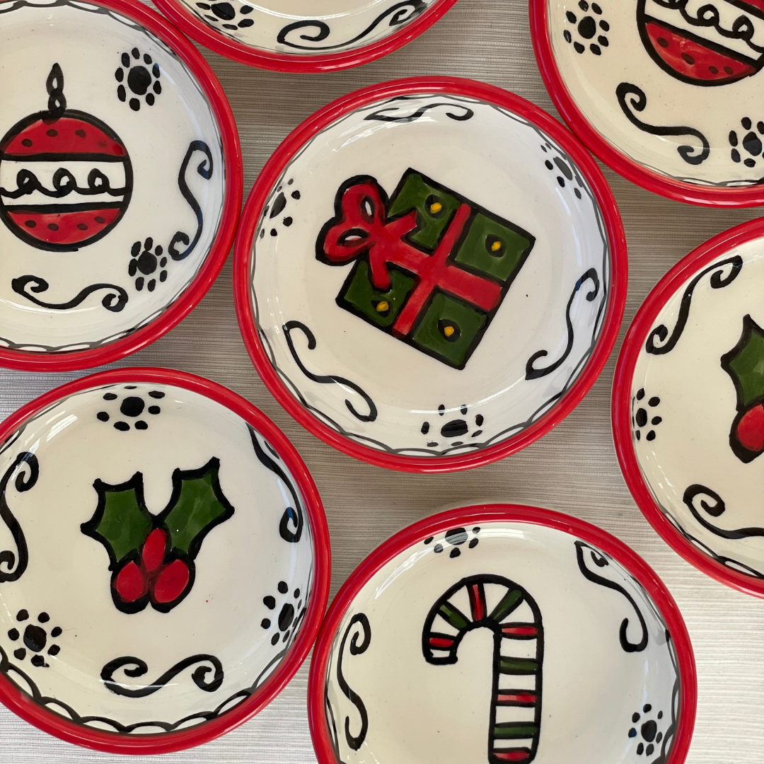 Håndlavet keramik juleskåle Håndlavet keramik juleskåle