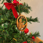 Håndlavet palæstinensisk ornament i form af engel fra Betlehem