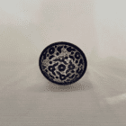 Lille håndlavet keramikskål fra Al-Khalil / Hebron i royal blå farve.