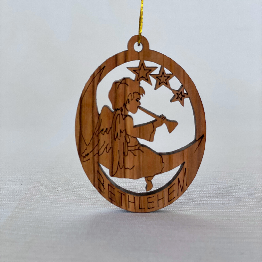 Oliventræ Engel Ornament Oliventræ Engel Ornament