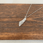 Håndlavet sølv kort halskæde fra Palæstina