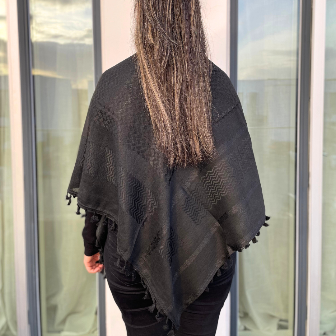 Palæstinensisk Pure Black Hirbawi® Kufiya Palæstinensisk Pure Black Hirbawi® Kufiya