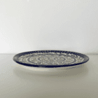 Håndlavet keramik serveringsfad fra Al-Khalil / Hebron med traditionelt palæstinensisk mønster.