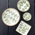 Håndlavede keramik fra Nablus på Vestbredden med oliven mønster