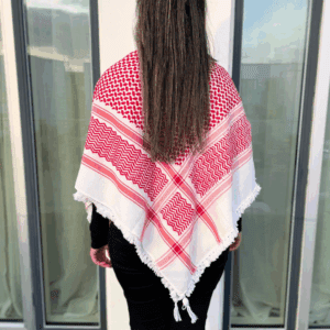 Palæstinensisk Red & White Hirbawi® Kufiya Palæstinensisk Red & White Hirbawi® Kufiya