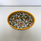 Keramikskål fra Al-Khalil / Hebron | Gul Keramikskål fra Al-Khalil / Hebron | Gul