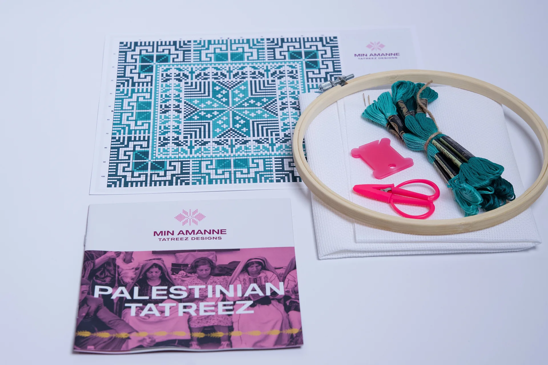 Najmat el-Khalil / HebronTatreez Kit - palæstinensisk korssting